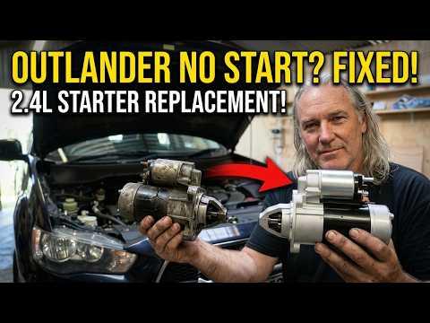 Mitsubishi Outlander  starter replacement