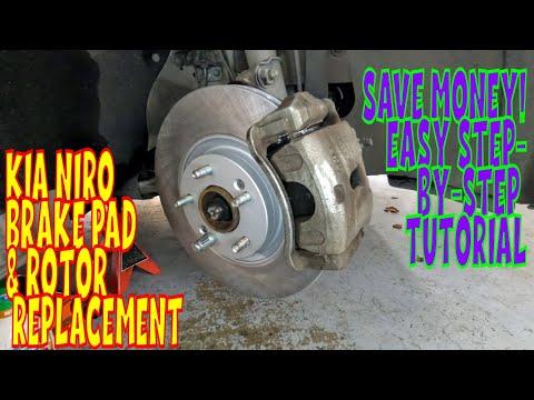 Kia Niro, How to Replace Front Brake Pads &amp; Rotors (2019-2022) | DIY Step-by-Step &amp; Torque Specs