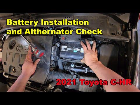 Battery Installation and Alternator Check🔋| 2021 Toyota C-HR #pov #batteryinstallation #toyotachr