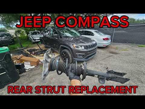 ALL NEW JEEP COMPASS REAR STRUT SHOCK ABSORBER ASSEMBLY REPLACEMENT 