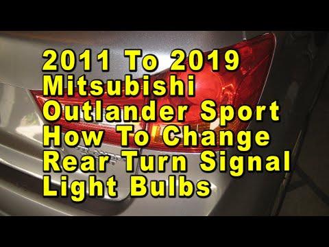 How to Replace Rear Turn Signal Bulbs on a 2016 Mitsubishi Outlander Sport