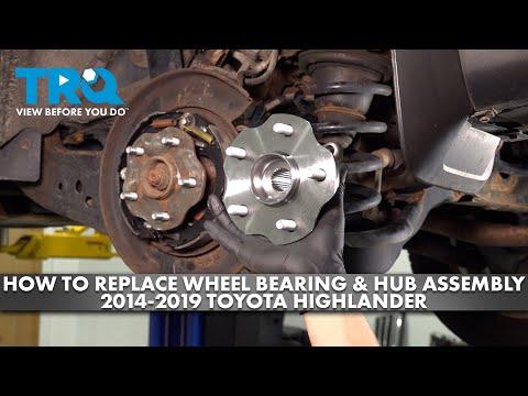 How to Replace the Rear Wheel Bearing on a 2015 Toyota Highlander