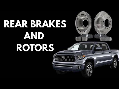 2018 Toyota Tundra Rear brakes and rotors replacement