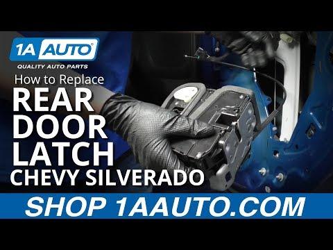 How to Replace the Rear Door Lock Actuator on a 2019 GMC Sierra 1500