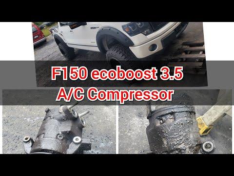 How To Replace A Ford F150 3.5L Eco Boost A/C Compressor #Ford