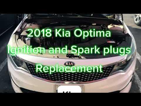 Spark plug and ignition coil replacement on a 2018 Kia Optima