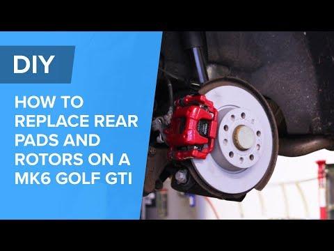 How to Replace Rear Brake Pads and Rotors on a 2015-2021 Volkswagen Golf