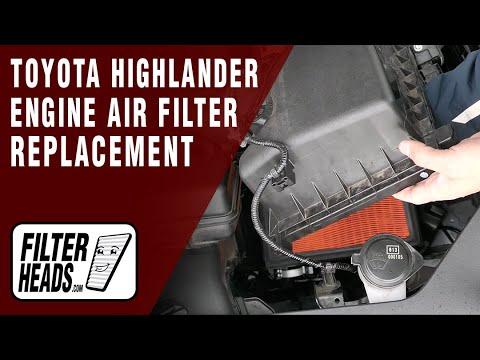 How to Replace Engine Air Filter 2022 Toyota Highlander 3.5L V6 | AF31400, TA31400