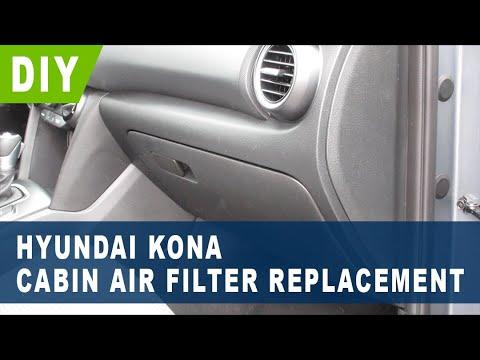Hyundai Kona Cabin Air Filter Replacement ( 2018 2019 2020 2021 2022 )