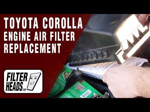 How to Replace Engine Air Filter 2007 Toyota Corolla L4 1.8L