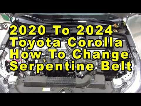2020 To 2024 Toyota Corolla How To Change Serpentine Accessory Belt With Part Numbers