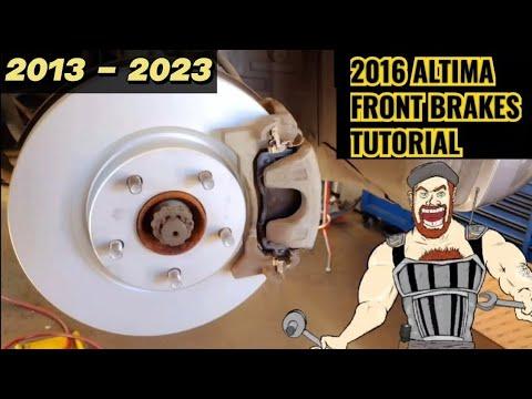 2013 - 2023 NISSAN ALTIMA FRONT BRAKES | PADS &amp; ROTORS REPLACEMENT TUTORIAL 2023 2022 2021 2020 2019