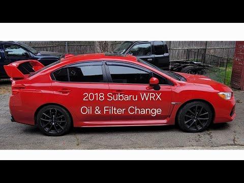2018 Subaru WRX 2.0L Oil &amp; Filter Change How To DIY 