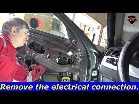 BMW  5 series F10 front window regulator replacement