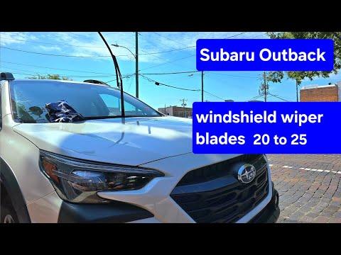 How to Replace Front Windshield Wiper Blades on a 2020-2025 Subaru Outback