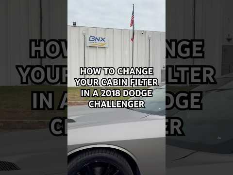 How to change the cabin filter in a 2018 dodge challenger ⭐️