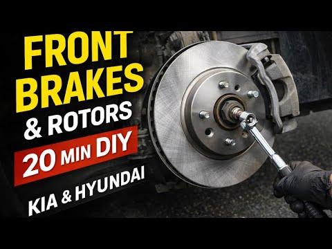 How to Replace Front Brake Pads and Rotors | Kia &amp; Hyundai (20-Minute DIY)