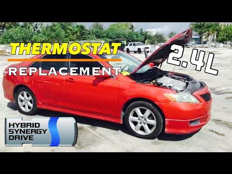 How to Replace the Thermostat on a 1988-2016 Toyota Camry (Coolant Drain & Refill) (Engine: Inline 4 2.4L)
