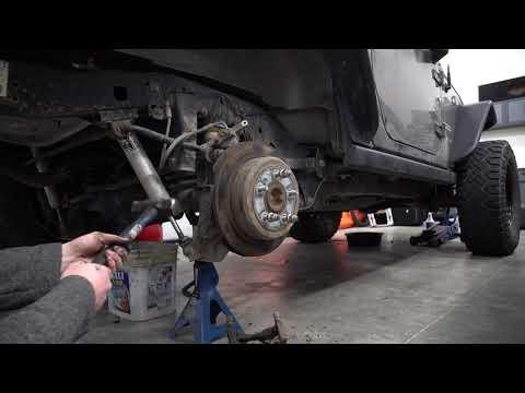 HOW TO EASILY REPLACE BRAKE PADS AND ROTORS ON A JEEP WRANGLER JK