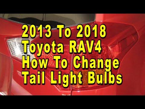 How to Replace Both Taillight Bulbs on a 1998-2021 Toyota RAV4 (Trim: Hybrid SE)