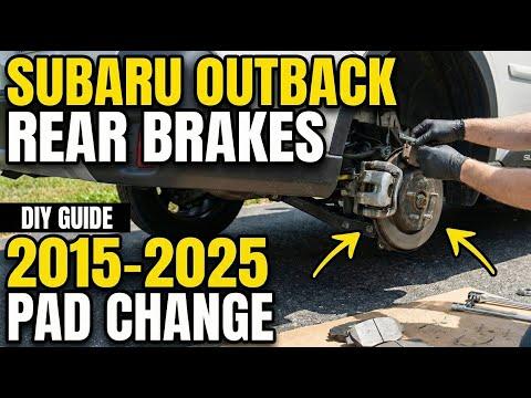 How to Change Rear Brake Pads on a Subaru Outback (2020-2024)