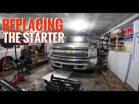 How to replace a starter - Replacing the starter on a 2012 Chevrolet Silverado.