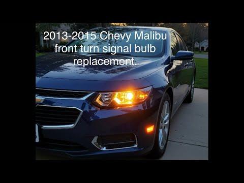 2013-2015 Chevy Malibu front turn signal bulb replacement.
