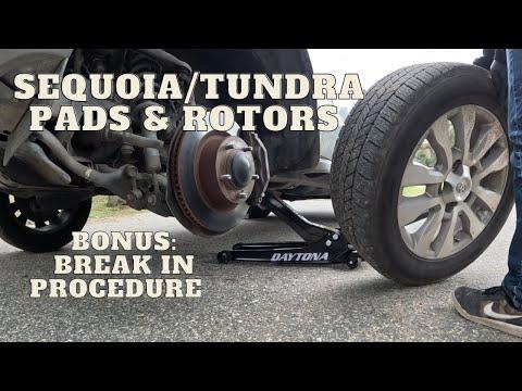 How To Replace Front Brake Pads and Rotors On Your Toyota Sequoia Along With Break In Procedure!
