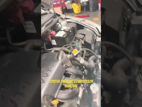 Toyota Yaris  AC compressor removal the easy way