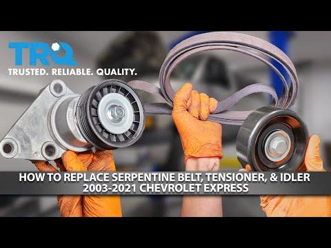 How to Replace Serpentine Belt, Tensioner, &amp; Idler 2003-2021 Chevrolet Express