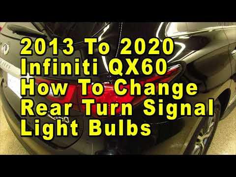 How to Replace Rear Turn Signal Bulb on a 2016 INFINITI QX60 (7440/7440A)