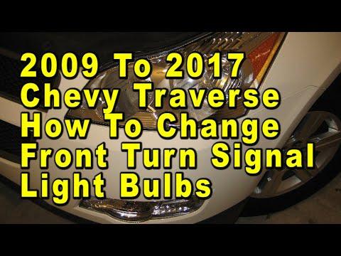 How to Replace Front Turn Signal Bulbs on a 2013-2020 Chevrolet Traverse