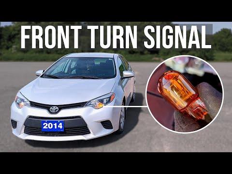 How to Replace the Front Turn Signal Bulbs on a 2011-2024 Toyota Corolla (Trim: S | Body: Sedan)