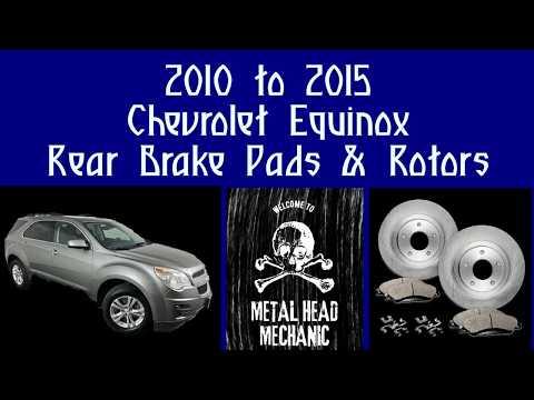 2010 -2015 Chevy Equinox Rear Brake Pads &amp; Rotors
