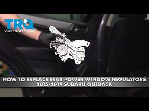 How to Replace Rear Window Regulators on a 2015-2019 Subaru Legacy (Step-by-Step Guide)