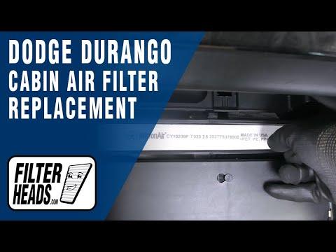 How to Replace the Cabin Air Filter on a 2011-2025 Dodge Durango (Glove Box Method) (Engine: V6 3.6L)