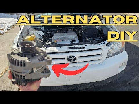 Toyota Highlander v6 Alternator Replacement