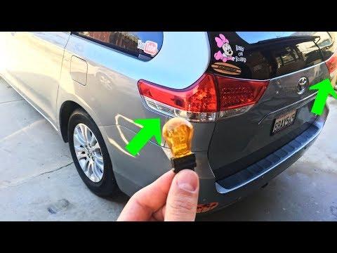 How to Replace Rear Turn Signal Bulbs on a 2001-2024 Toyota Sienna