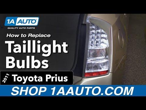 How to Replace Taillight Bulbs 10-15 Toyota Prius