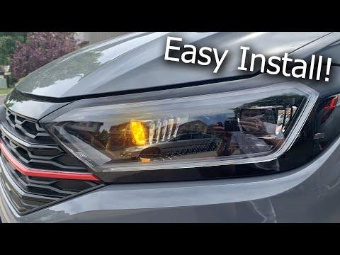 How to Replace Front Turn Signal Bulb on a 2005-2019 Volkswagen Jetta (Halogen vs LED) (Body: Sedan)