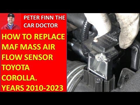 How to replace MAF mass air flow sensor Toyota Corolla. Years 2015 to 2024