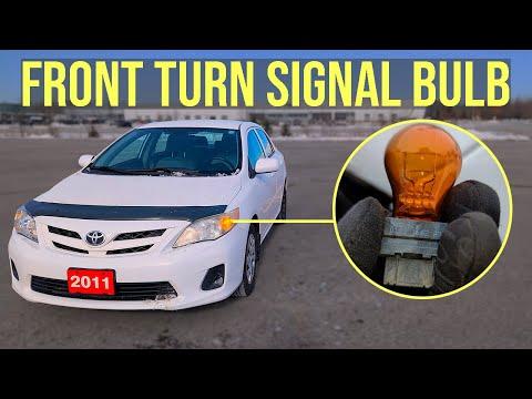 How to Replace Front Turn Signal Bulb - Toyota Corolla (2009-2013)