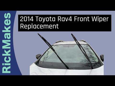 How to Replace Front Windshield Wiper Blades on a 2013-2025 Toyota RAV4
