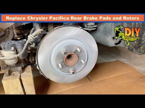 Replace 2018 Chrysler Pacifica rear brake pads and rotors