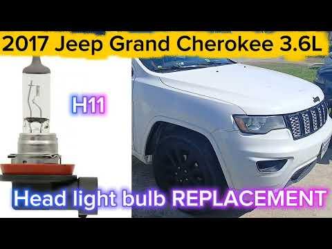 How to Replace Both Headlight Bulbs on a 2017-2021 Jeep Grand Cherokee