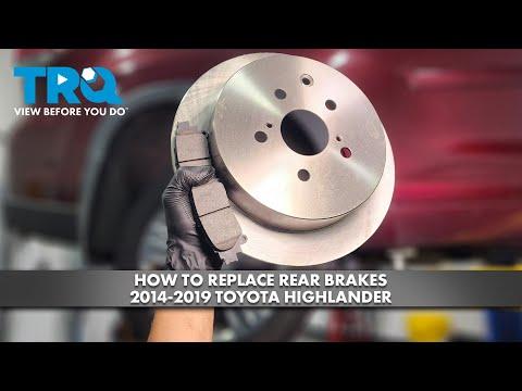 How to Replace Rear Brakes 2014-2019 Toyota Highlander