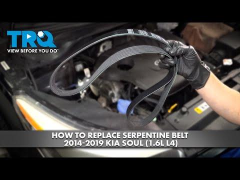 How to Replace Serpentine Belt 2014-2019 Kia Soul (1.6L L4)