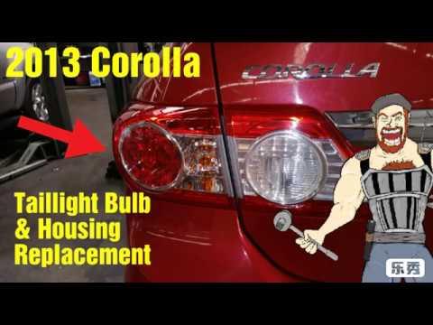 2013 Corolla Taillight bulb &amp; housing replacement