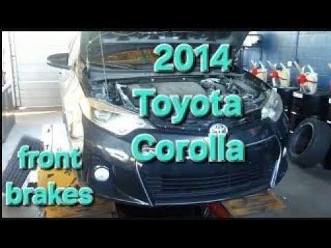 How to replace front brakes on a 2014 Toyota Corolla