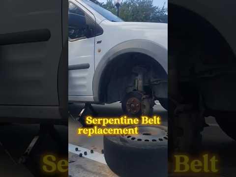 🤯Easy Trick: Serpentine Belt Replacement #serpentinebelt #carhack #gamechangers #fordtransit #shorts